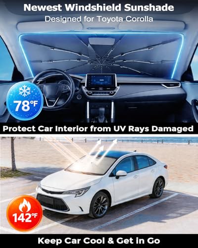 Umbrella Windshield Sun Shade for Toyota Corolla (FOR | Toyota Corolla (2003-2026))