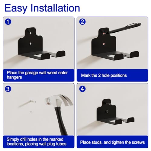 Garage Organization Weed Eater Wall Mount