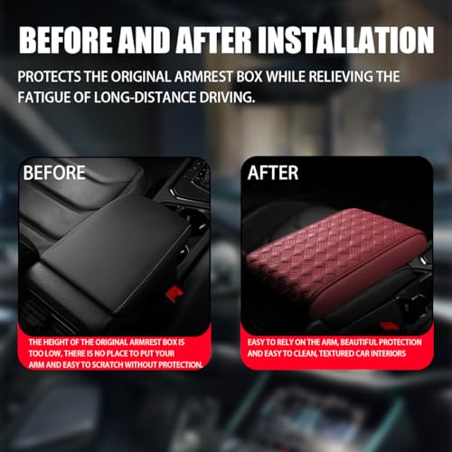 Car Armrest Cushion (Red)