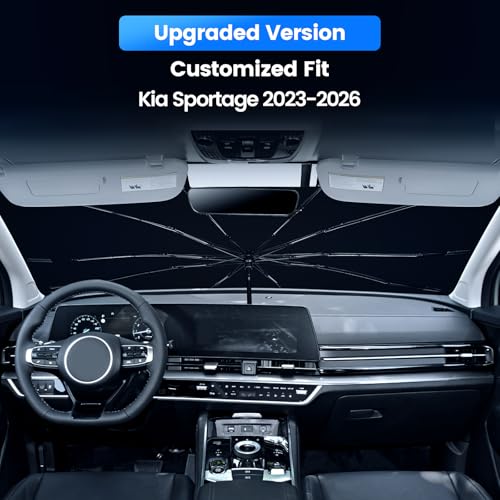 Windshield Sun Shade Umbrella for Kia Sportage 2023 2024 2025 2026 Accessories (For Kia Sportage 2023+)