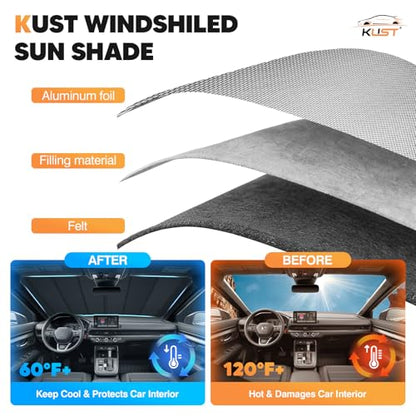 Windshield Sun Shade for Honda CRV 2023 (FOR | Thickened HONDA CRV 2023-2026)