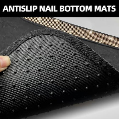 Bling Car Floor Mats Full Set (Champagne Diamond / Car Floor Mats (4 Pieces))