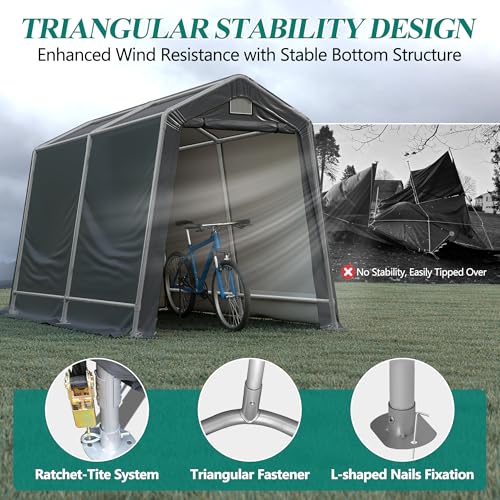 7' x 12' Outdoor Storage Shed (7' x 12')