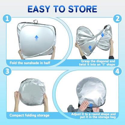 Custom Fit Windshield Sun Shade for VW Golf Mk8 2022 2023 2024 2025 2026 (for VW Golf Mk8 2022-2026)