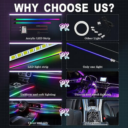 Dreamcolor Acrylic Interior Car Lights (dreamcolor 2 lights)