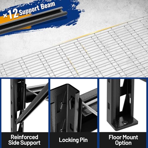 8000LBS Storage Shelves (77" W X 24" D X 72" H)