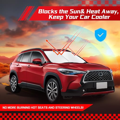 Windshield Sun Shade for Toyota Highlander 2020 (for Toyota Highlander 2020-2026)