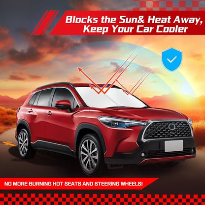 Windshield Sun Shade for Toyota Highlander 2020 (for Toyota Highlander 2020-2026)