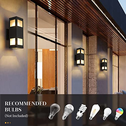 Porch Lights Outdoor Modern (Black/Modern 2 / 13inch (1 lamp))