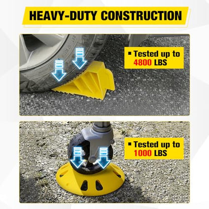 Trailer Tongue Jack Wheel Chocks and Dock Kit