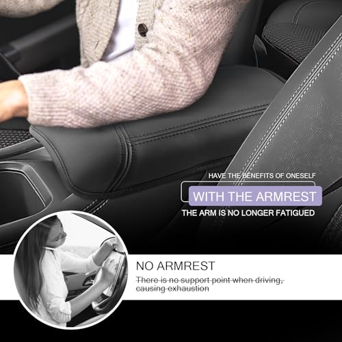2025 2026 Kicks Center Console Cover Compatible with 2025 2026 Nissan Kicks Accessories 2025 2026 Kicks S (2025 2026 Kicks Thin Black)