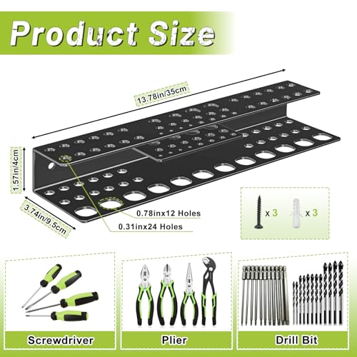 Screwdriver Holder Wall Mount (54 holes 1pc)