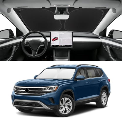 Custom Fit Windshield Sun Shade for VW Atlas 2018 (for 2018-2026 VW Atlas)