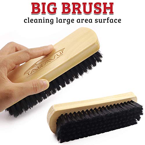 Leather & Upholstery Cleaning Brush Set (Black)