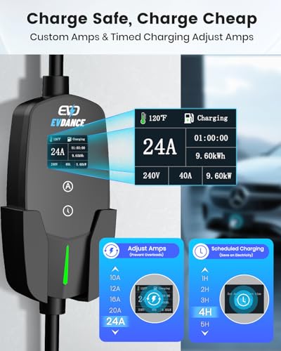 Level 2 EV Charger 24Amp 240V (NEMA 14-30 Plug)
