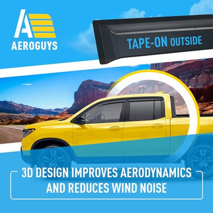 Extra Durable Window Deflectors Tape (For Honda Ridgeline 17-26)