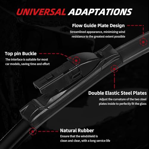 Windshield Wiper Blades Replacement for Mazda CX (24"+18"+14"(Top Lock))