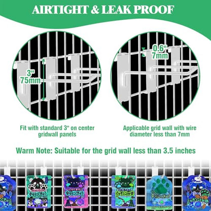 40Pcs 10" Gridwall Display Hooks Assortment Set (10"/25 CM / White)