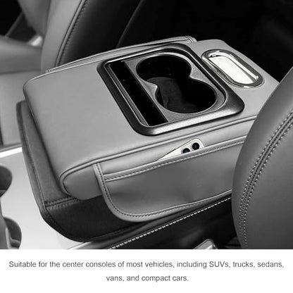 Car Center Console Armrest Pillow (Gray)