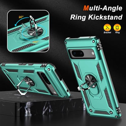 for Google Pixel 7A Case with Screen Protector (Teal / Google Pixel 7A)