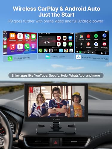 Wireless CarPlay Screen for Car (9")