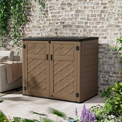 Resin Outdoor Storage Shed (Brown)