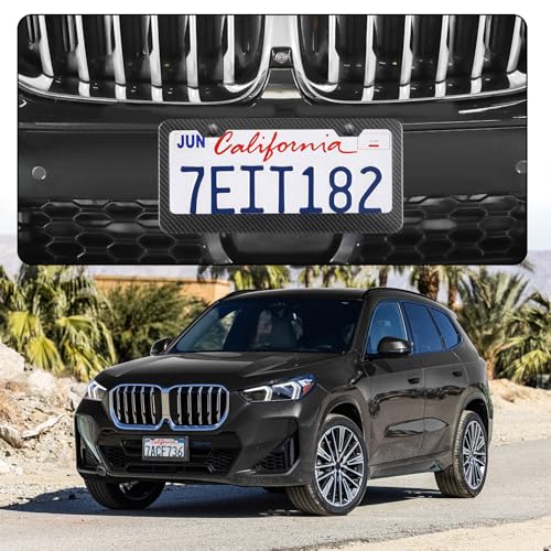 Carbon Fiber License Plate Frames (2-H CF TN-BW)