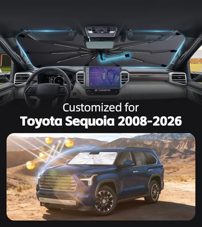 Windshield Sun Shade for Toyota Sequoia 2008 (Fit for Toyota Sequoia 2008-2026)