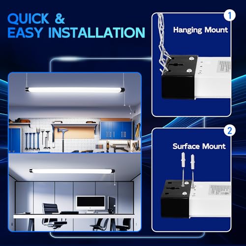 4FT 70W LED Shop Light Linkable (Black / 4FT-70W)