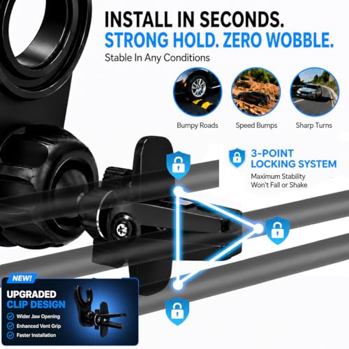 2X Hold Magnetic Car Mount for PopSockets (Car Mount)