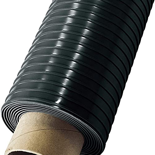 Garage Flooring 5' x 10' Midnight Black Ribbed Channel Vinyl Protector Mat (5' x 10' / Midnight Black)