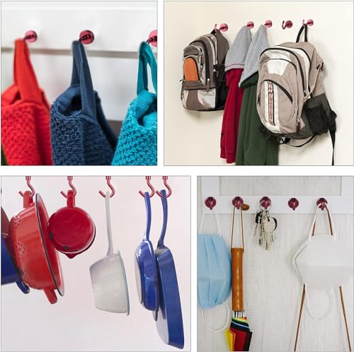 Magnetic Hooks 20pcs 30lbs Cruise Essentials 2026 Magnet Hook Red (Red / 0.63in)