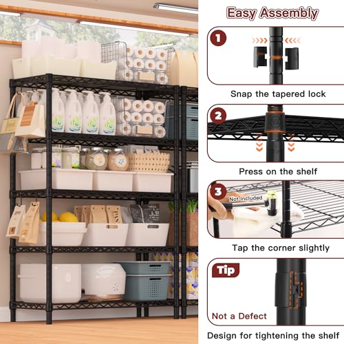 Wire Storage Shelves (35.5"W x 14"D x 72"H)