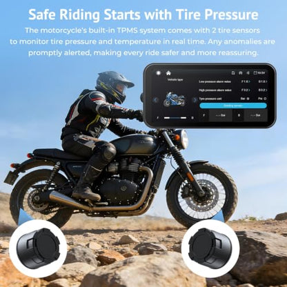 6.25" Wireless Motorcycle CarPlay Screen with Android Auto