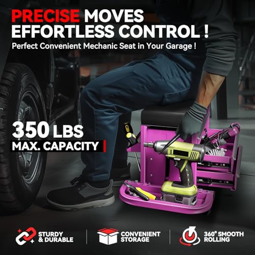 Mechanic Rolling Seat (Purple)