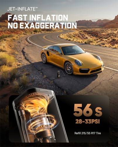 X8 APEX Tire Inflator Portable Air Compressor (Yellow)