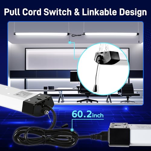 4FT 120W LED Shop Light Linkable (Black / 4FT-120W)