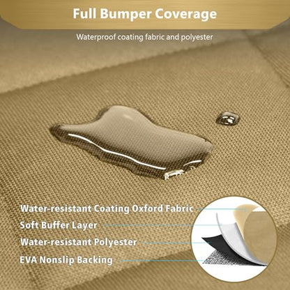 SUV Cargo Liner for Dogs (Khaki / Large Extended (With Flaps) 93")