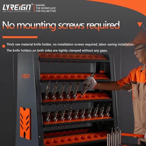 8 Row Large Capacity CNC Tools Holder Rack 80 Cap (CAT/BT40-80CAP)