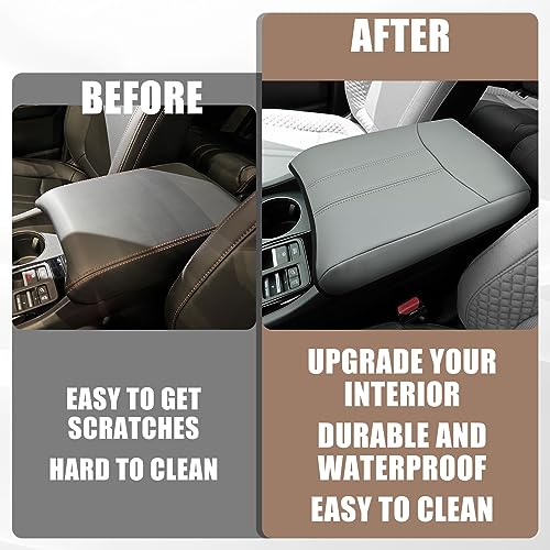 Armrest Cover for Honda Pilot 2023 (12) 23+ |Pilot| Gray/Gray Stitching, Regular)