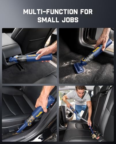 Slim V8 APEX Cordless Car Vacuum & Air Duster (Blue)