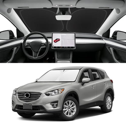 Custom Fit Windshield Sun Shade for Mazda CX5 2013 (for Mazda CX5 2013-2016)