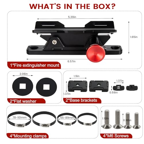 Aluminum MOLLE Panel Fire Extinguisher Mount Kit for 1 (Molle Panel fire extinguisher mount)