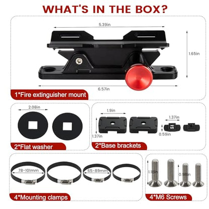 Aluminum MOLLE Panel Fire Extinguisher Mount Kit for 1 (Molle Panel fire extinguisher mount)