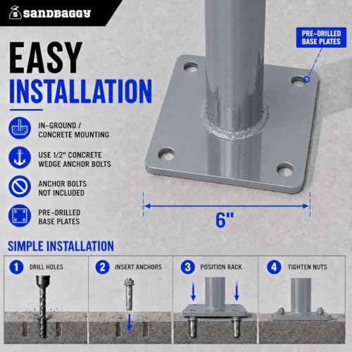 Post and Ring Bike Rack (Gray)