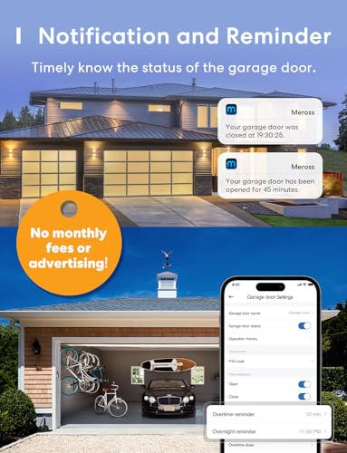 Smart WiFi Garage Door Opener Remote Work with Alexa and Google (MSG100)