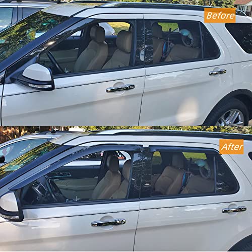 Window Visors Rain Guards for 2011 (2011-2020 Outlander)