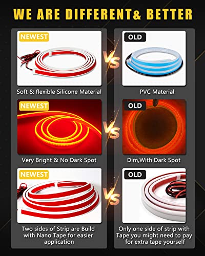 LED Hood Light Strip (Dynamic Red / 59 inches)