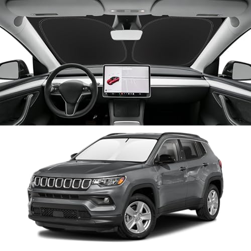 Custom Fit Windshield Sun Shade for Jeep Compass 2017 (for 2017-2025 Jeep Compass)