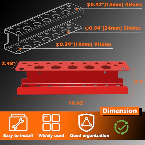Magnetic Screwdriver Holder (Red Magnetic Screwdriver Rack)